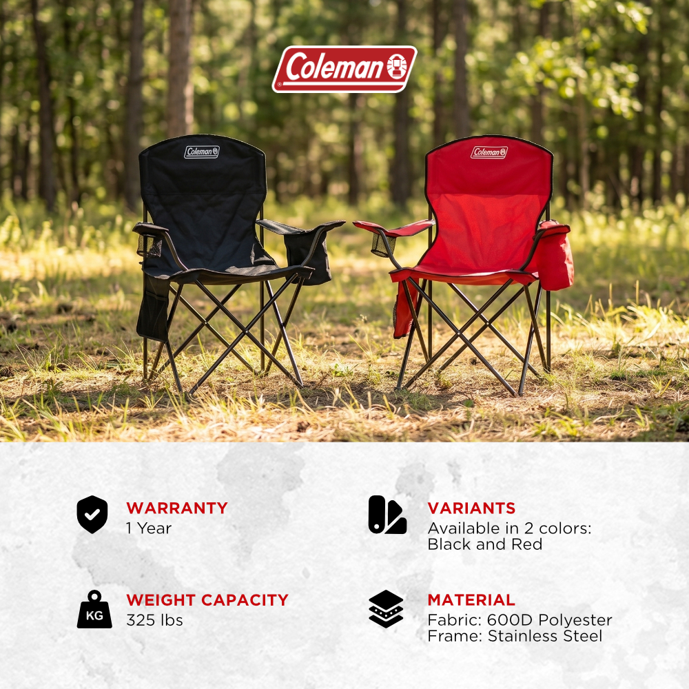 Coleman® Cooler Quad Arm Chair - Red